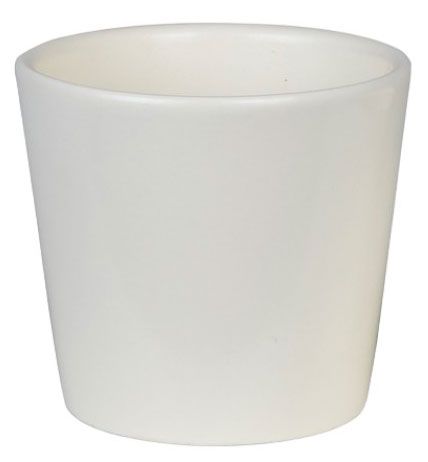 Кашпо керамическое Студия-Декор Конус белый, 10 см