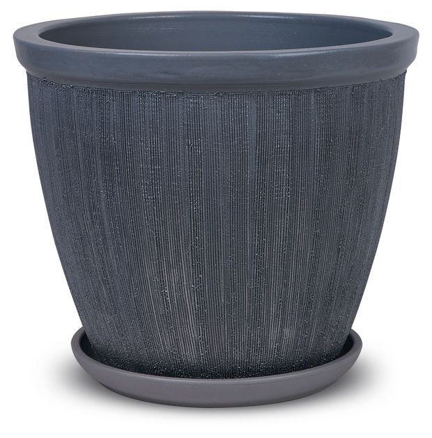 Горшок керамический Студия-Декор Меланж серый, 32 см