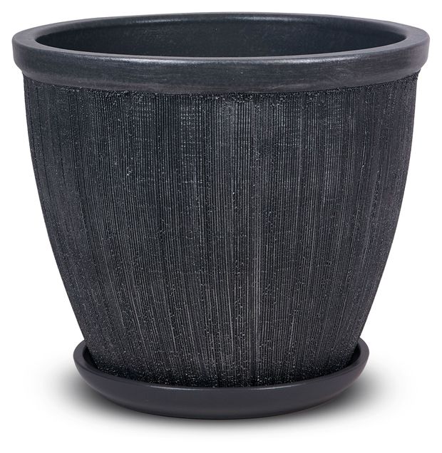 Горшок керамический Студия-Декор Меланж графит 32 см 3500₽