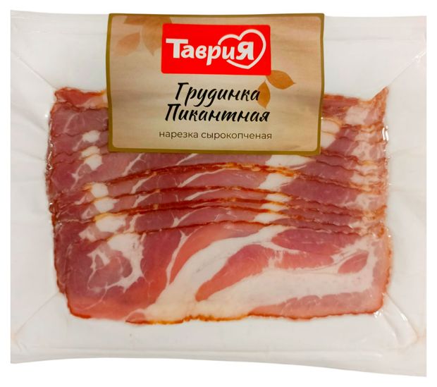 Грудинка сырокопченая Таврия Пикантная нарезка, 300 г