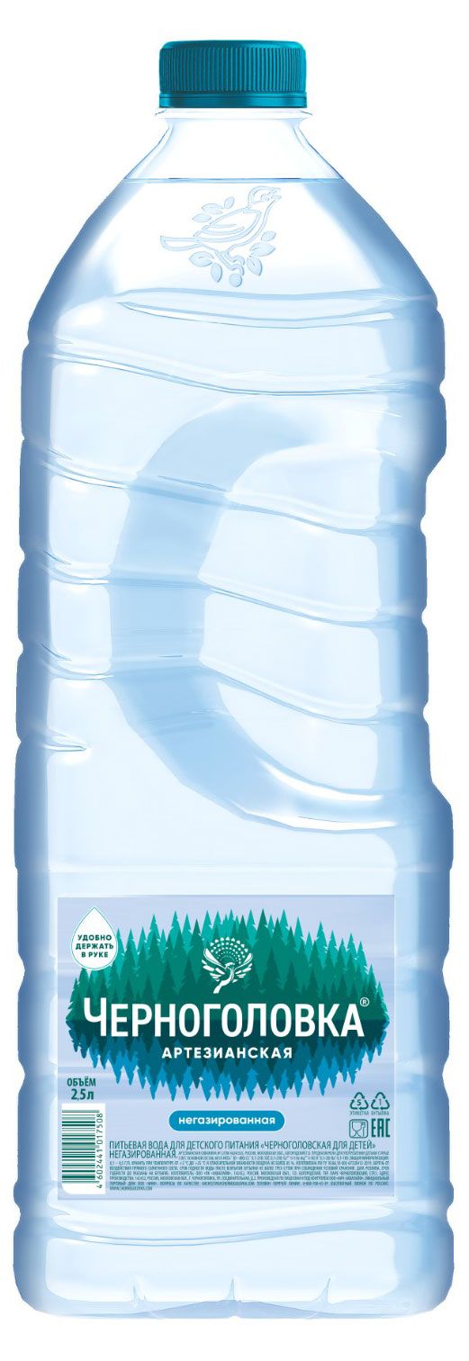 Вода питьевая Черноголовка негазированная, 2,5 л