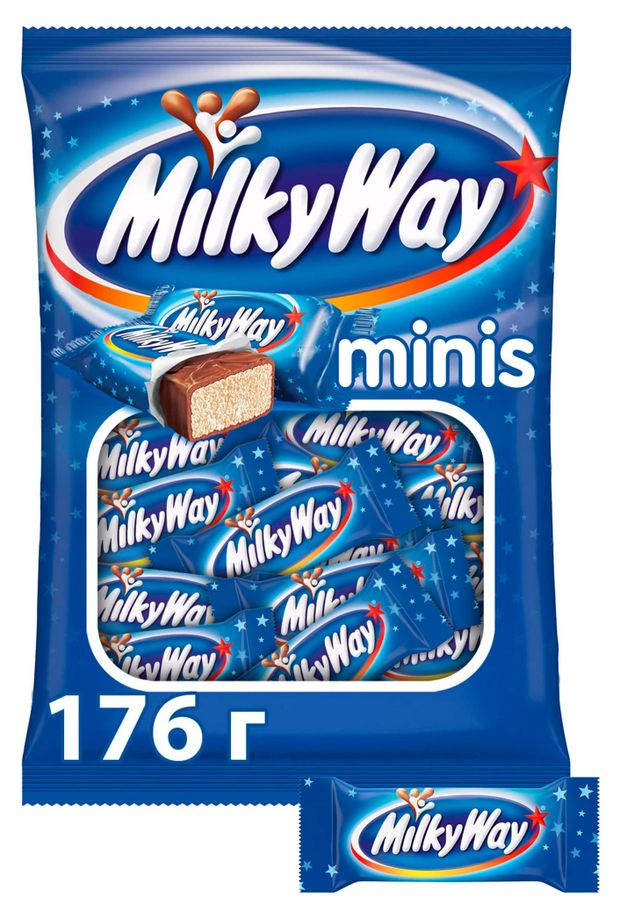 Конфеты шоколадные Milky Way minis, 176 г