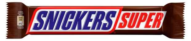 Батончик шоколадный Snickers Super с карамелью арахисом и нугой, 80 г