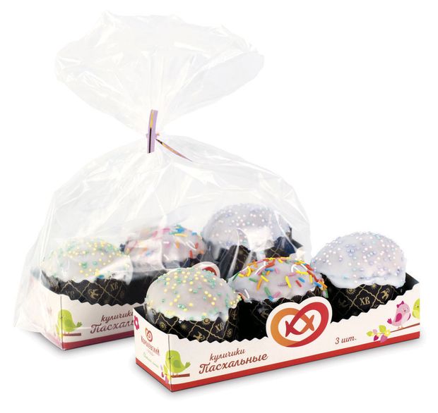 Кулич пасхальный Королёвский хлеб Колосок помадка 3 шт 180 г 219₽