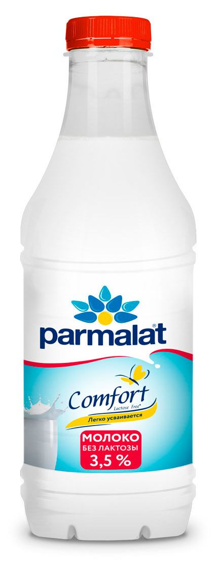 Молочные продукты, яйца Молоко пастеризованное Parmalat Comfort безлактозное 3,5% БЗМЖ, 900 мл