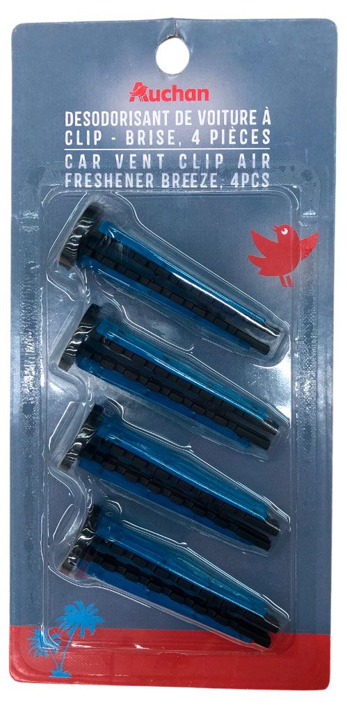 Набор ароматизаторов на клипсе Бриз, 4 шт