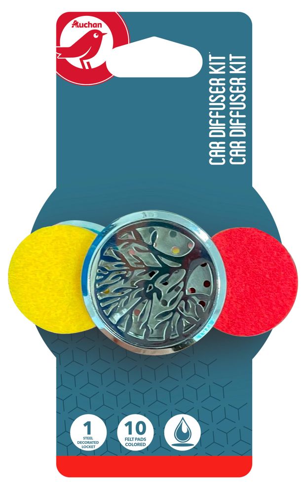 Комплект для ароматизатора автомобильного, держатель диффузор + войлочные диски вкладыши