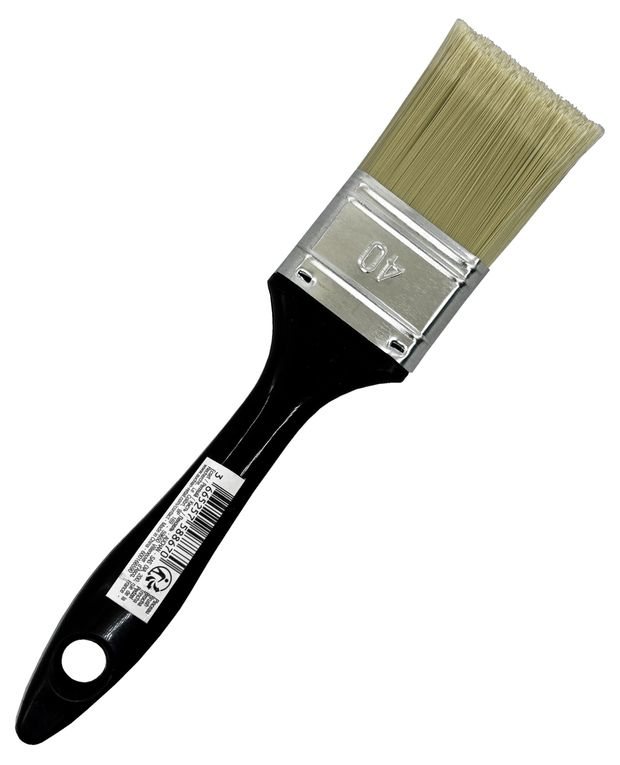 Кисть плоская синтетическая для акрила, 40 мм