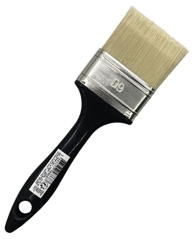 Кисть плоская синтетическая для акрила, 60 мм