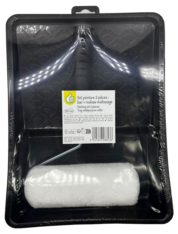 Набор малярный Универсальный кювета валик 180 мм 470₽