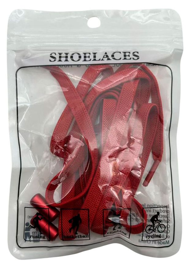 Шнурки для обуви красные, 100 см
