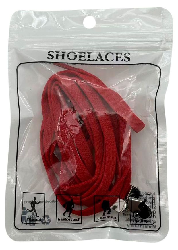 Шнурки для обуви красные, 100 см