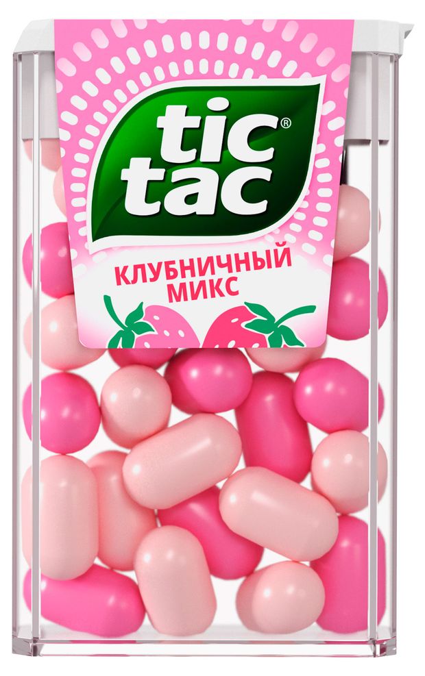 Драже освежающее Tic Tac Клубничный микс Ирландия, 16 г