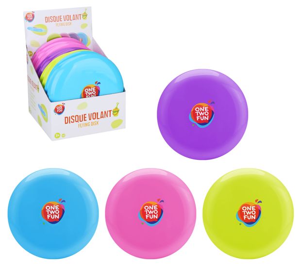 Диск летающий ONE TWO FUN 23 см, 1 шт в ассортименте