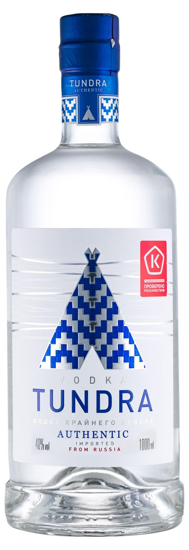 Алкоголь (самовывоз) Водка Tundra Authentic Россия, 1 л