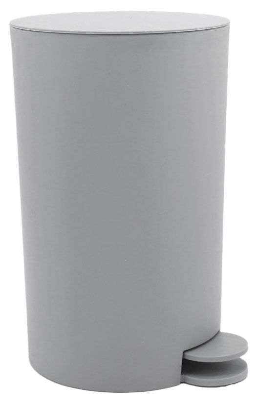 Ведро для мусора Actuel с педалью серое, 5 л
