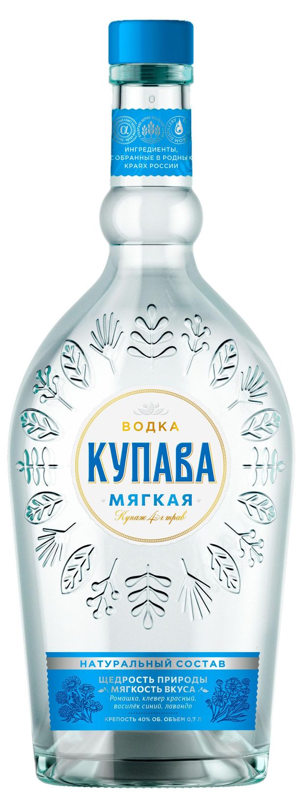 Водка Купава Мягкая Россия, 0,7 л