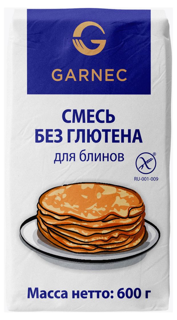 Смесь для приготовления Garnec блины без глютена, 600 г