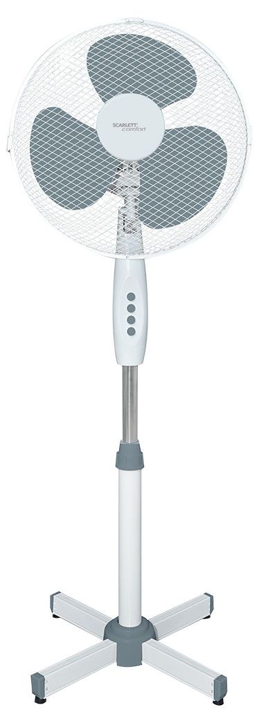 Вентилятор Scarlett SC-SF111B20 напольный 3 скорости серый