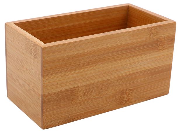 Товары для дома  Ашан Органайзер Actuel из бамбука маленький, 18x9x9,5 см