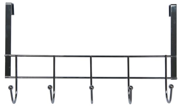 Вешалка навесная на дверь Actuel с крючками, 35x20x9 см