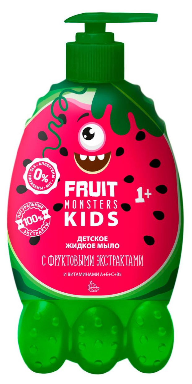 Мыло жидкое детское Фрутомонстры Арбуз, 400 мл