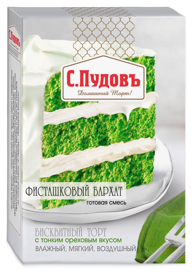 Смесь готовая С.Пудовъ Торт Фисташковый бархат, 400 г