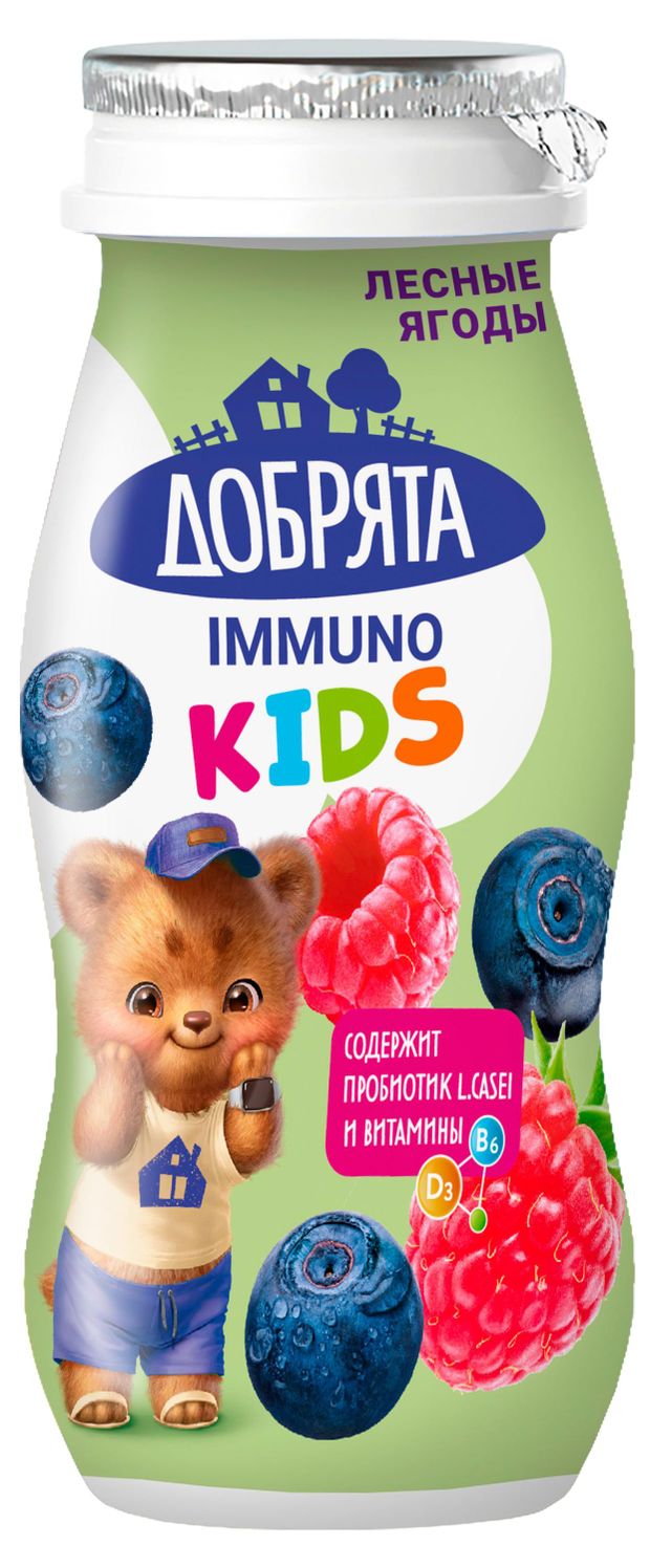 Продукт кисломолочный Добрята лесные ягоды 15 БЗМЖ 90 г 36₽