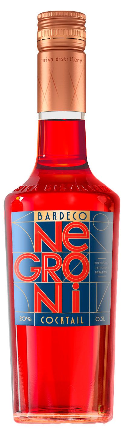 Коктейль горький Bardeco Negroni Россия, 0,5 л