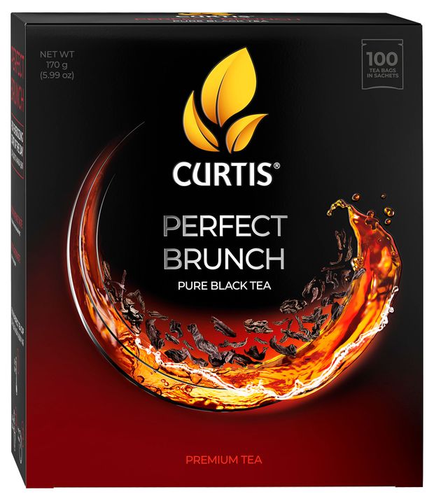 Чай, кофе, горячие напитки Чай черный CURTIS Perfect brunch в пакетиках, 100х1,7 г
