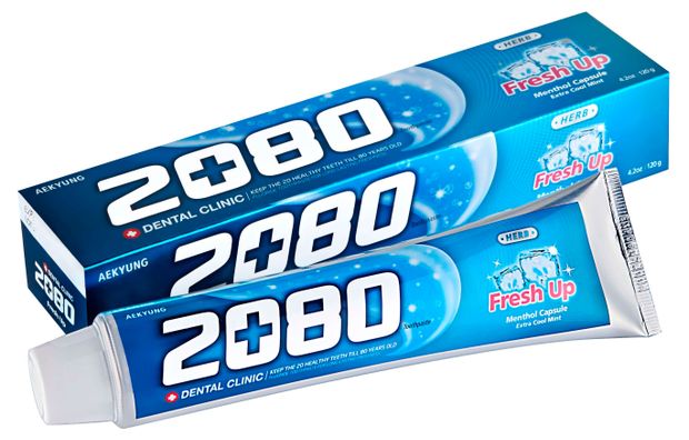 Зубная паста Dental Clinic 2080 Fresh Up Toothpaste Освежающая 120 г 190₽