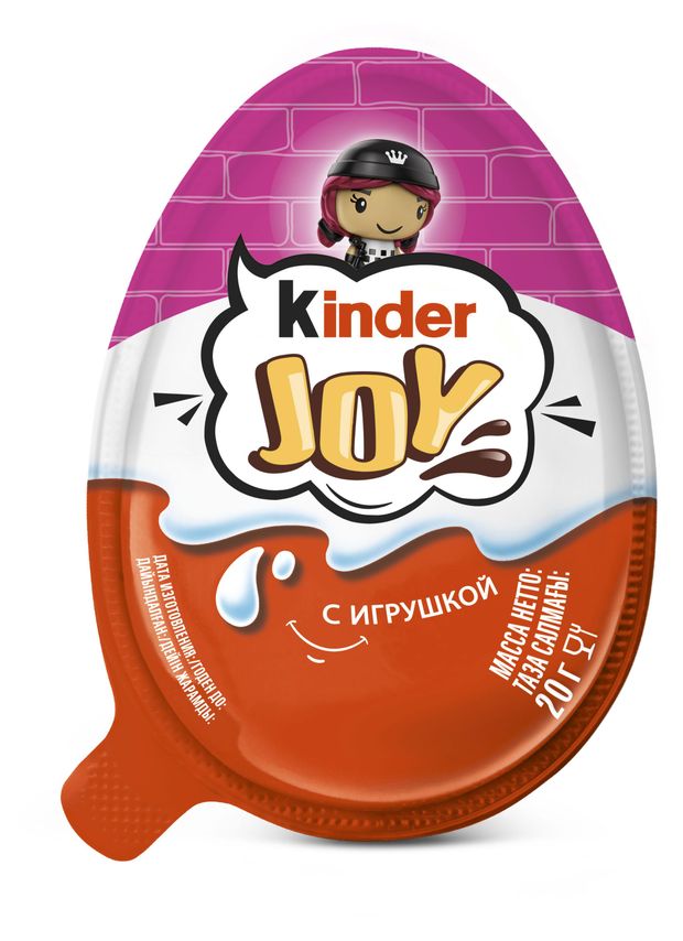 Яйцо шокалодное Kinder Joy с игрушкой для девочек Польша, 20 г