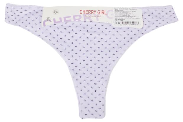 Трусы женские Cherry Girl танга белые