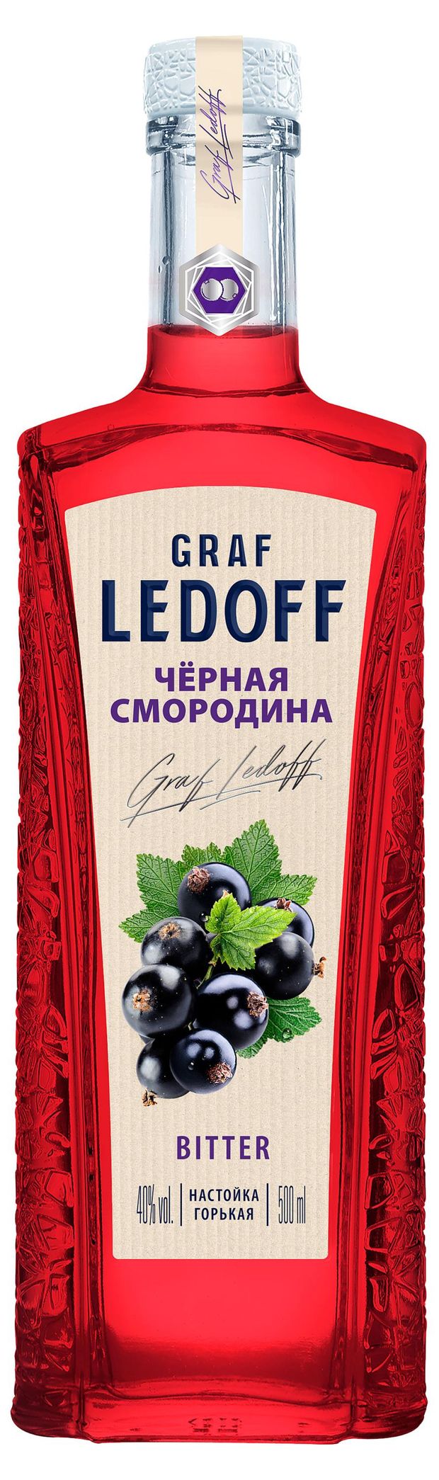Настойка Graf Ledoff Черная смородина Россия, 0,5 л