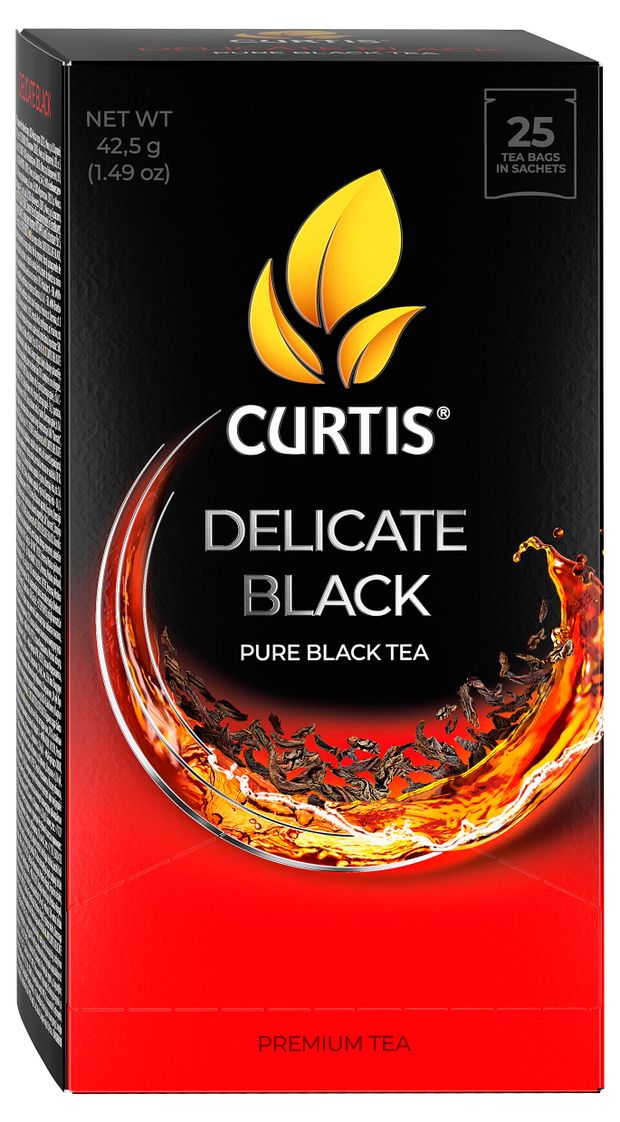 Чай черный Curtis Delicate Black, 25x1,7 г