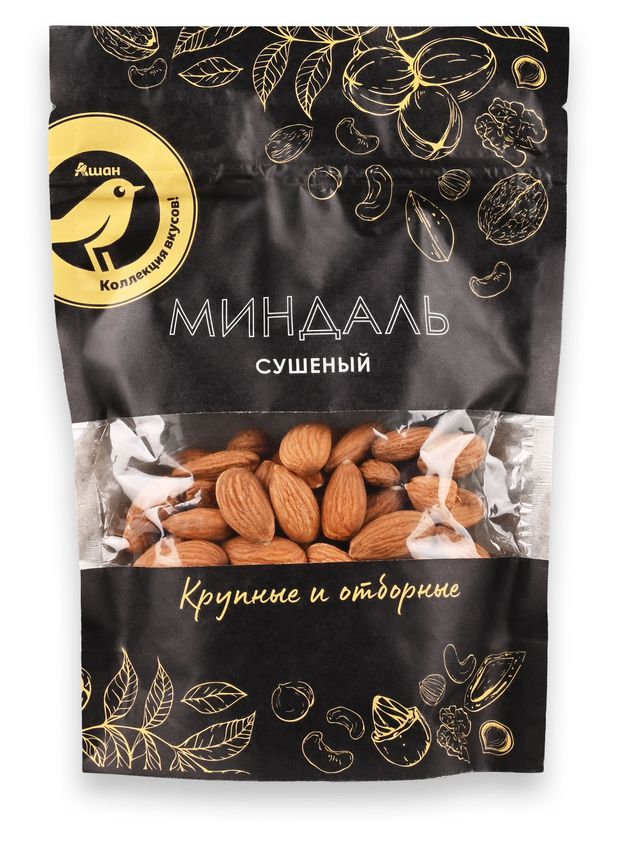 Миндаль АШАН Золотая птица сушеный, 135 г
