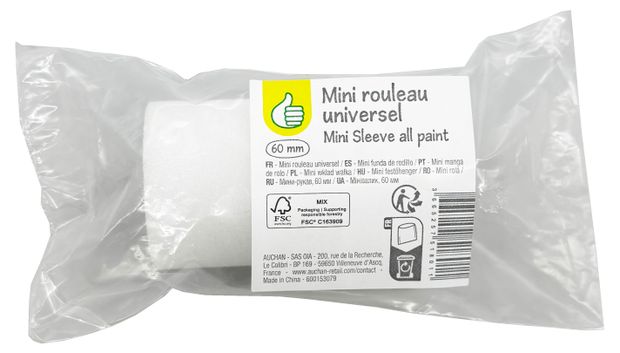 Сменный валик поролон, 60 мм