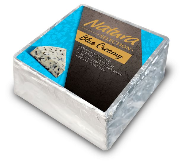 Сыр мягкий с голубой плесенью Natura Blue Creamy 55% БЗМЖ, вес