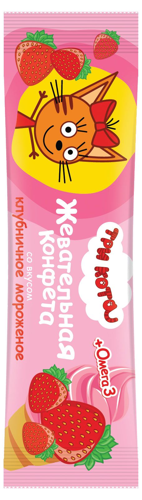 Конфета жевательная Три кота с омега-3, 11 г