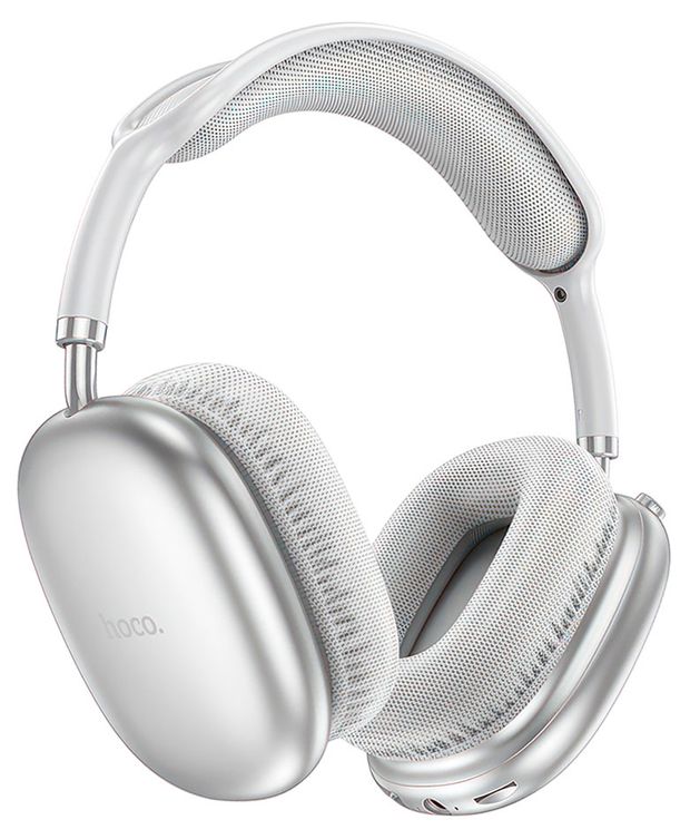 Наушники беспроводные HOCO Bluetooth гарнитура W35 Air Triumph серебро