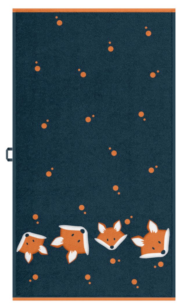 Полотенце махровое Cleanelly Basic синее 50х90 см 500₽