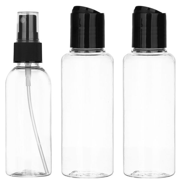 Набор бутылочек ЮниLook, 3шт (2шт - 100мл, 1шт - 80мл) в ассортименте