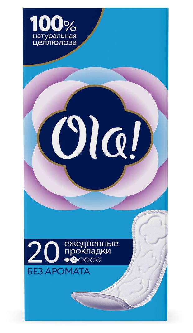 Прокладки ежедневные Ola! Daily впитывающие на каждый день, 20 шт