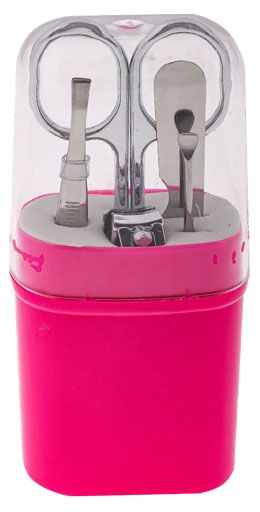 Набор маникюрный ЮниLook, 5 предметов (ножницы, книпсер, пилка для ногтей, пинцет, шабер) в ассортименте