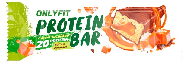 Батончик протеиновый Onlyfit соленая карамель 50 г 74₽