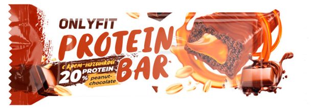 Батончик протеиновый Onlyfit арахис шоколад, 50 г