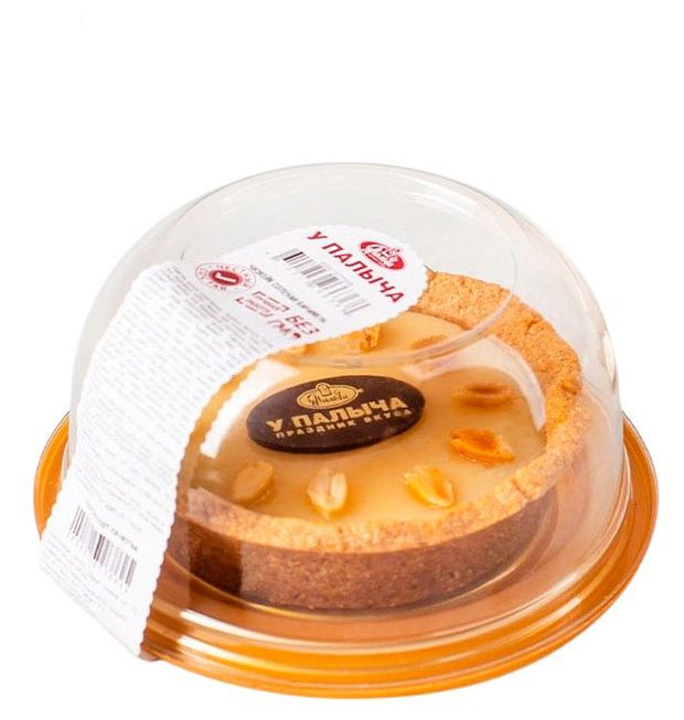 Пирог-торт песочный У Палыча Чизкейк соленая карамель охлажденный, 140 г