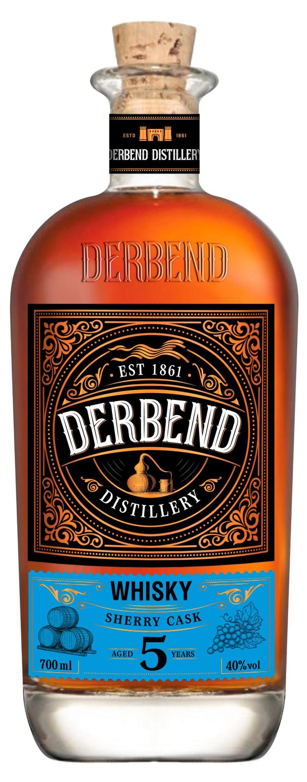 Виски Дербенд Дистиллери Шерри Каск Россия, 0,7 л