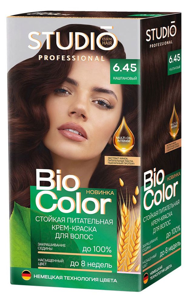 Крем-краска для волос Biocolor Стойкая 6.45 Каштановый