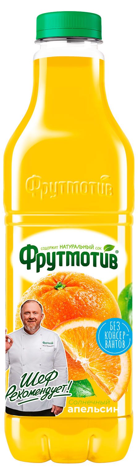 Вода, соки, напитки Напиток сокосодержащий Фрутмотив апельсин, 1,5 л